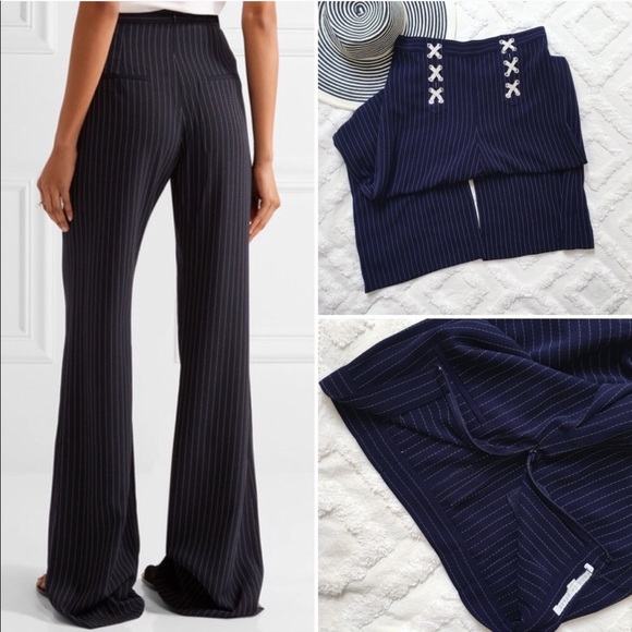 Veronica Beard Quinn Lace Up High Waist Pants - Picture 2 of 7